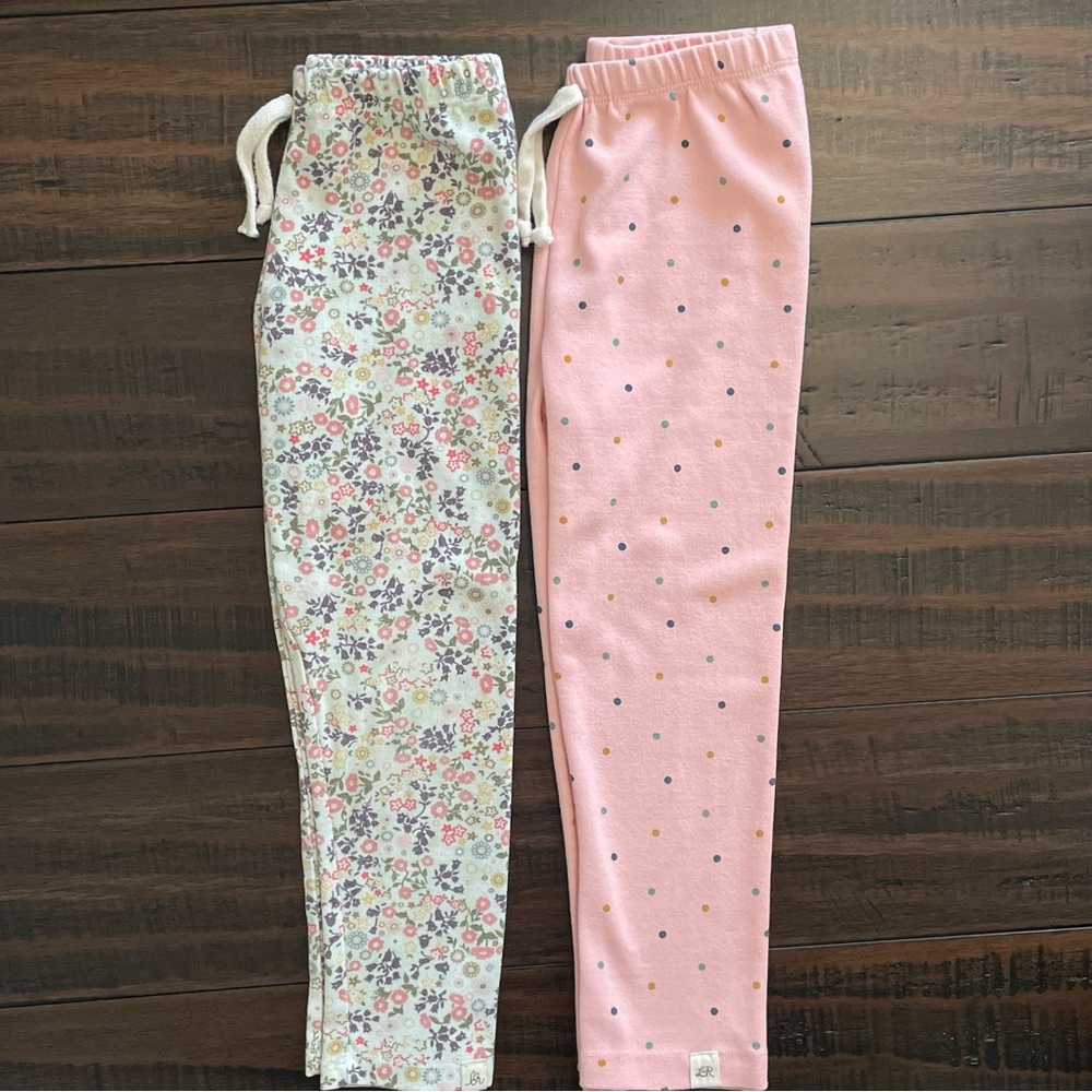Little Road Co. Floral Print and Polka Dot Legging Bundle